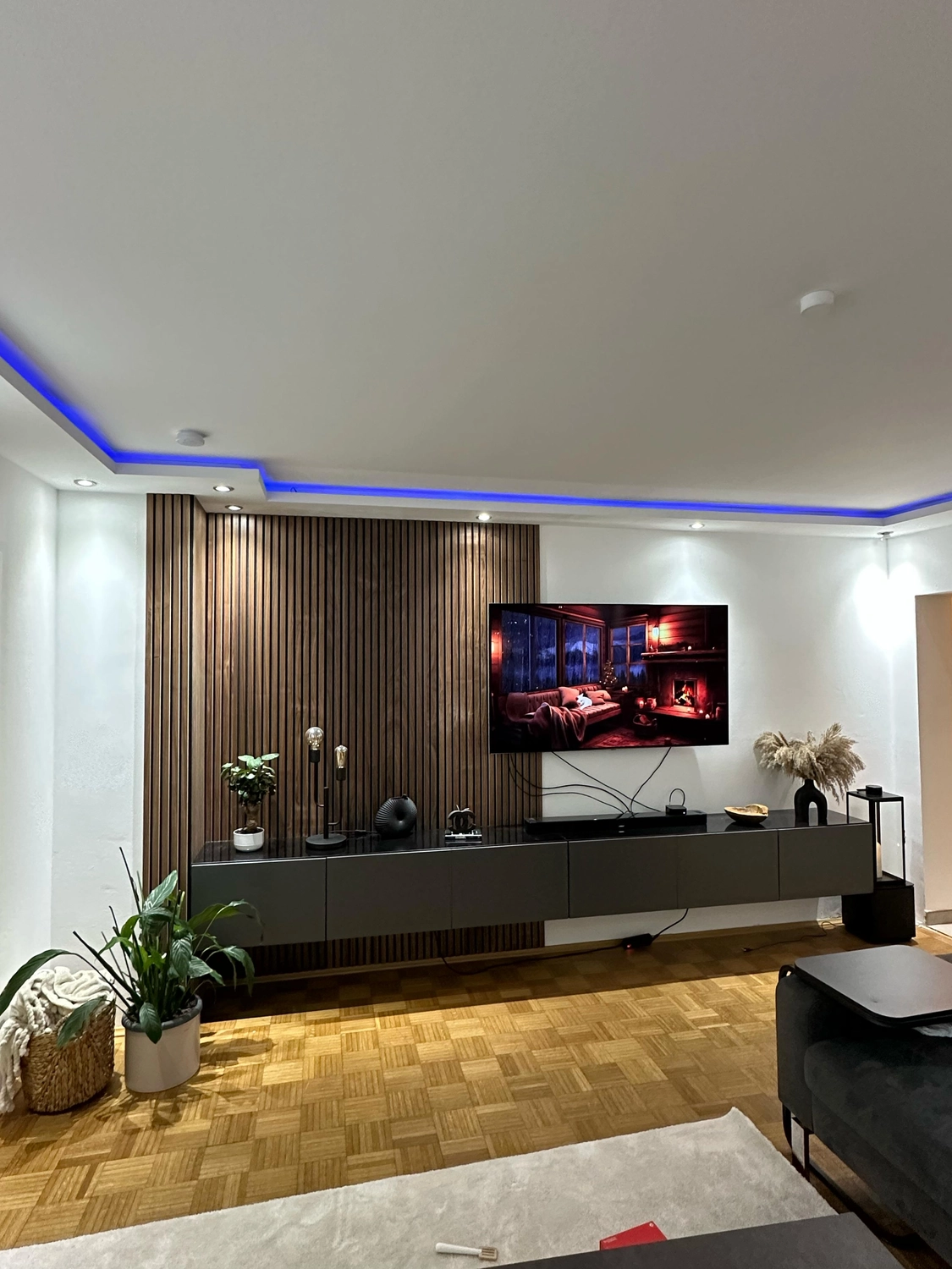 Wandgestaltung-Wohnzimmer